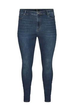 Vero Moda Curve Vaquero Slim talla grande Azul Sale