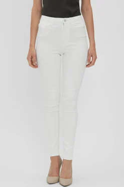 Vero Moda Vaquero Sophia pitillo de tiro alto Blanco Best