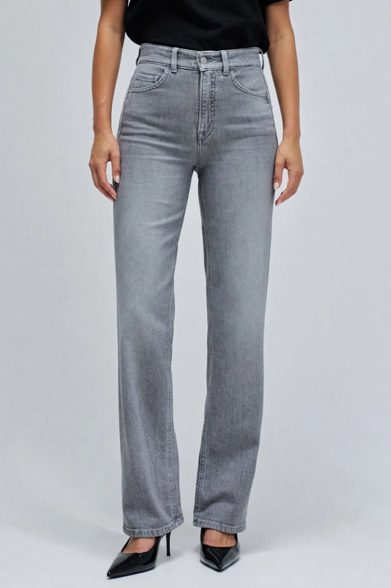 Salsa Jeans Vaqueros faith push in straight Gris Clearance