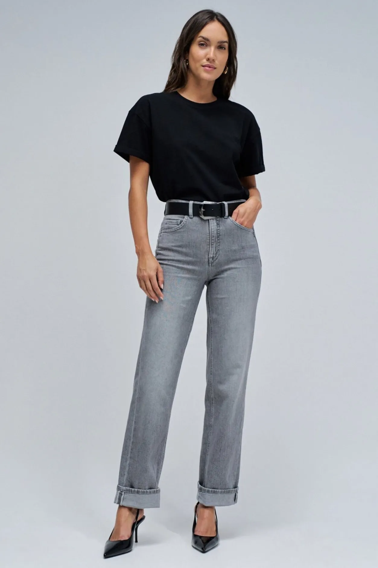 Salsa Jeans Vaqueros faith push in straight Gris Clearance