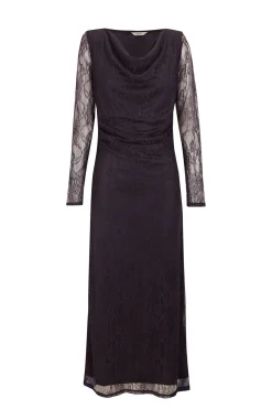 Slowlove Vestidao largo encaje Gris oscuro New