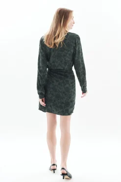 Caroll Vestido 100% viscosa Estampado verde Best