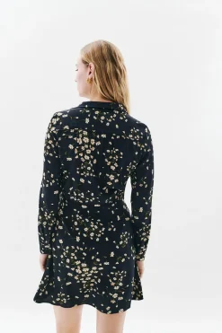 Caroll Vestido 100% viscosa Negro Sale