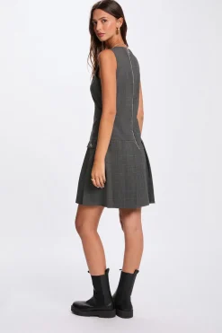 Morgan Vestido ajustado tipo pichi Gris Outlet