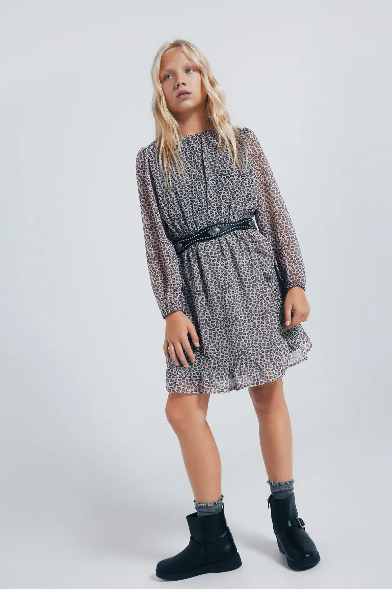 Springfield Kids Vestido animal print niña beige Clearance