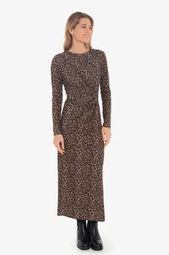 Cuplé Vestido con frunce Multicolor Sale