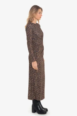 Cuplé Vestido con frunce Multicolor Sale