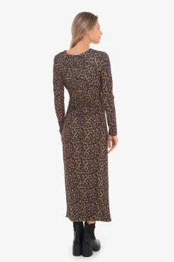 Cuplé Vestido con frunce Multicolor Sale