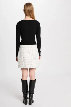 Morgan Vestido corto ajustado Multicolor Sale