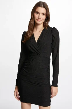 Morgan Vestido corto ajustado Negro Hot