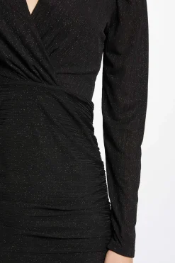 Morgan Vestido corto ajustado Negro Hot