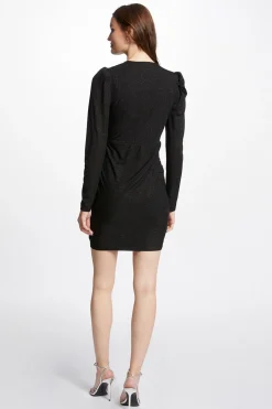 Morgan Vestido corto ajustado Negro Hot