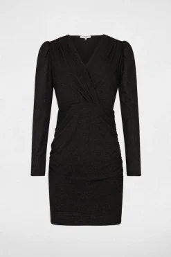 Morgan Vestido corto ajustado Negro Hot