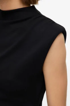 Vero Moda Vestido corto con cuello Perkins Negro New