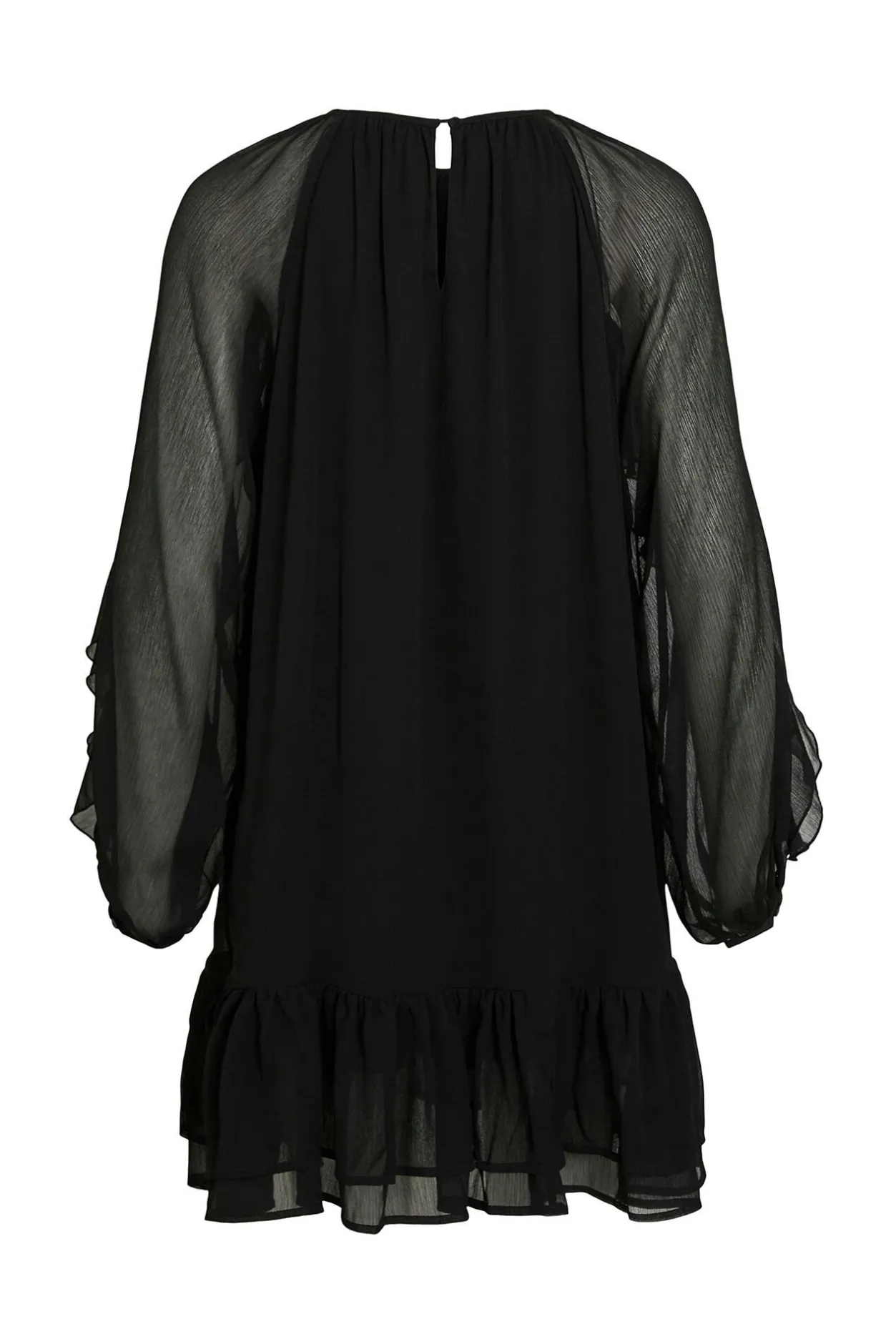 Vila Vestido corto con volantes Negro Sale