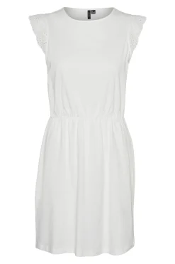 Vero Moda Vestido corto de algodón Blanco Discount