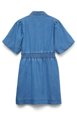 Vero Moda Vestido corto de algodón Azul Clearance