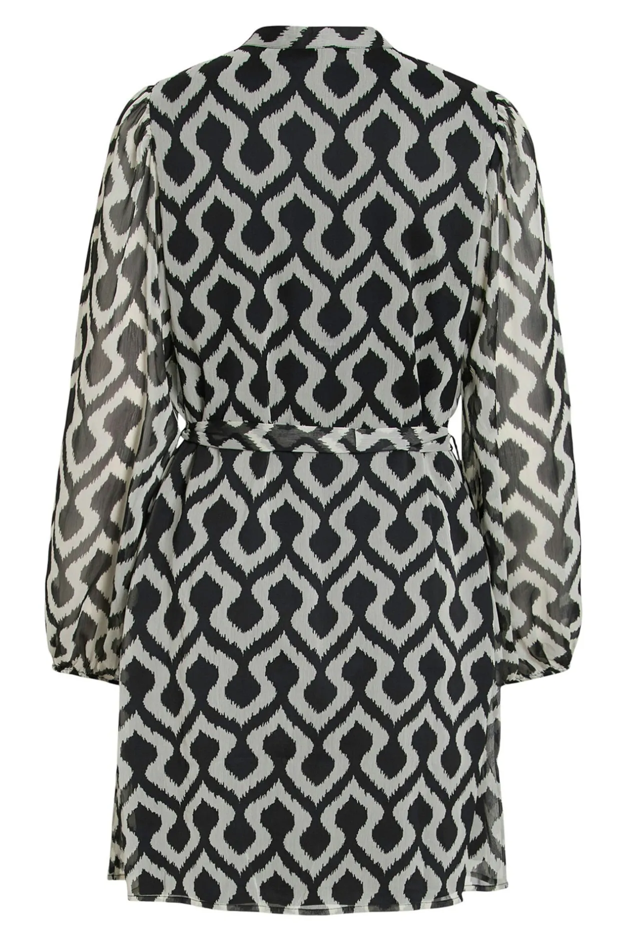 Vila Vestido corto de gasa Estampado gris Online