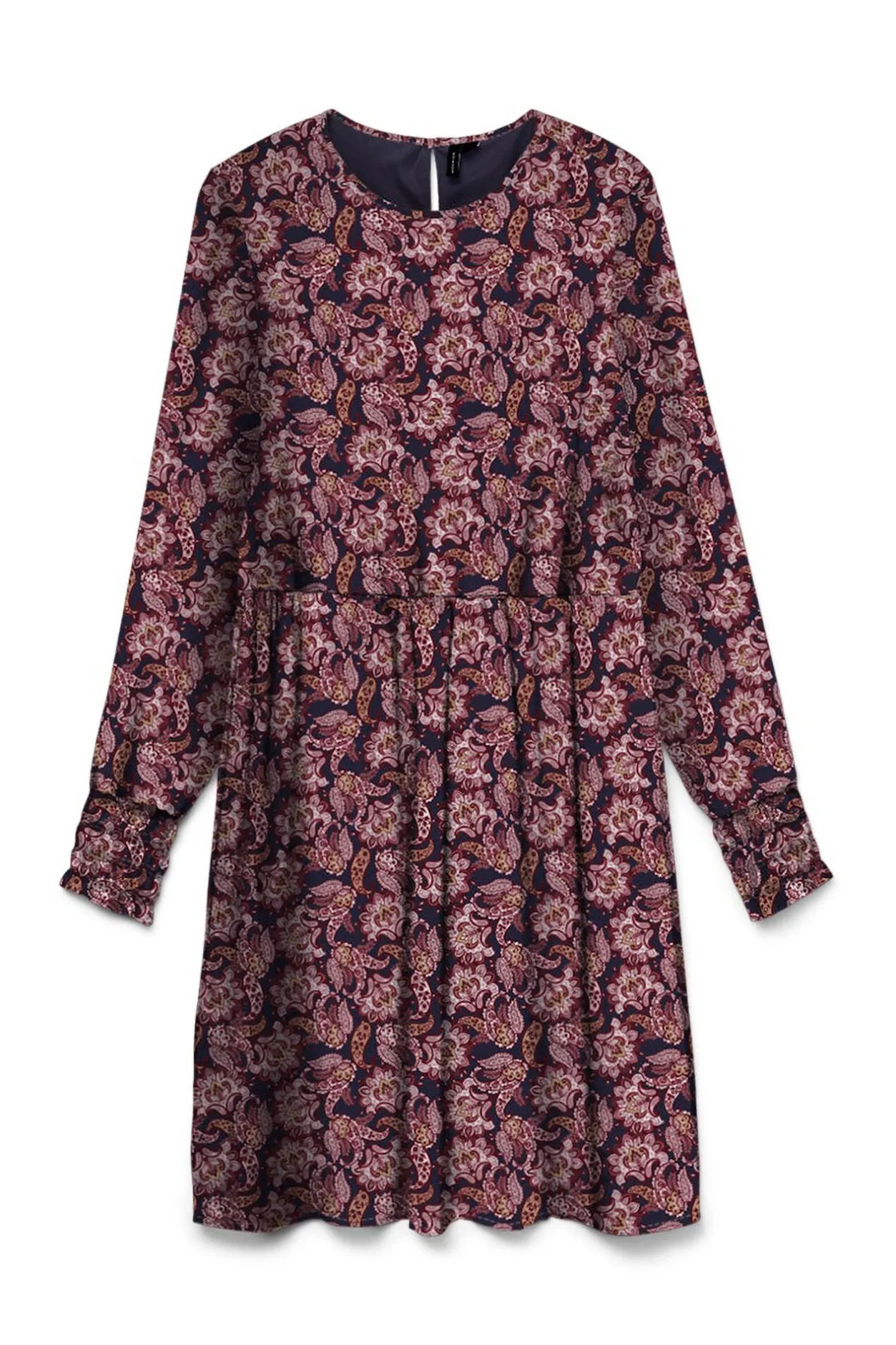 Vero Moda Vestido corto de manga larga Azul marino New