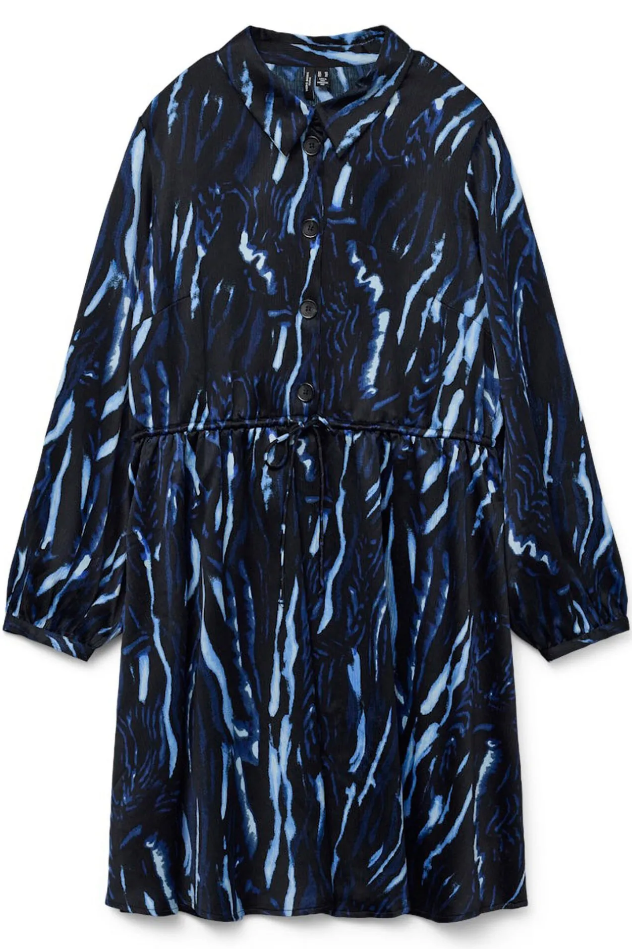 Vero Moda Curve Vestido corto de manga larga talla grande Azul marino Hot