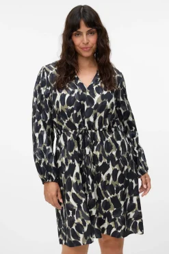 Vero Moda Curve Vestido corto de manga larga Curve Multicolor Outlet