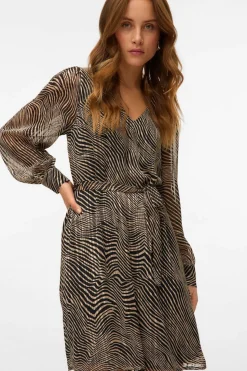 Vero Moda Vestido corto de manga larga Multicolor Online