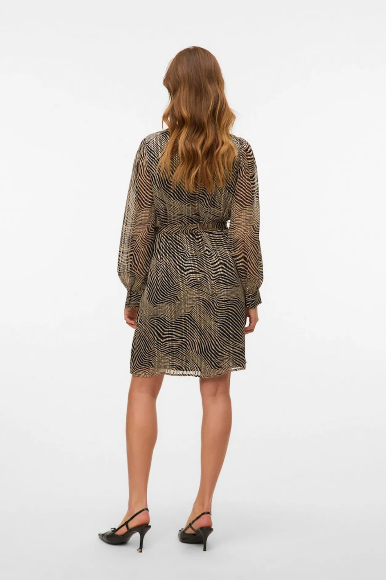 Vero Moda Vestido corto de manga larga Multicolor Online