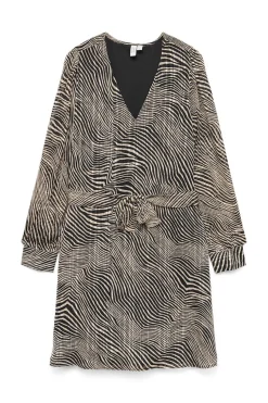 Vero Moda Vestido corto de manga larga Multicolor Online