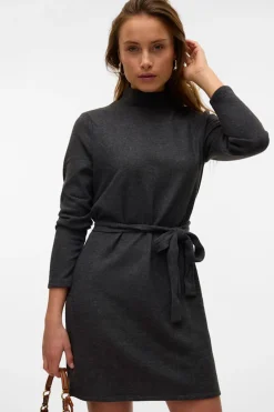 Vero Moda Vestido corto de punto Negro Discount