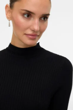 Vero Moda Vestido corto de punto Negro Best