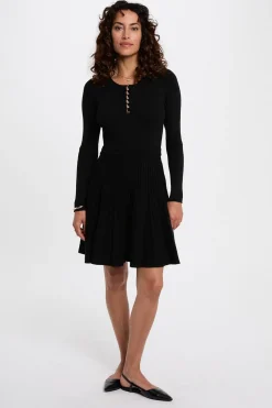 Morgan Vestido corto entallado Negro Clearance