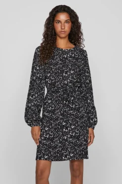 Vila Vestido corto estampado Negro Clearance