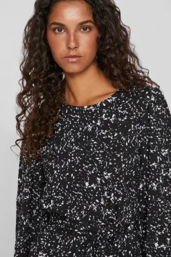 Vila Vestido corto estampado Negro Clearance