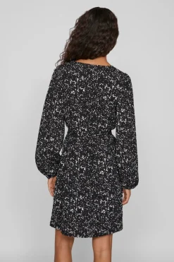 Vila Vestido corto estampado Negro Clearance