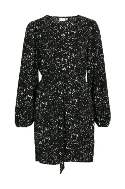 Vila Vestido corto estampado Negro Clearance