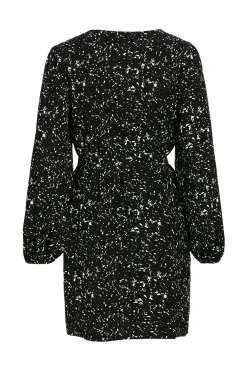 Vila Vestido corto estampado Negro Clearance