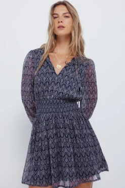 Springfield Vestido corto geométrico estampado New