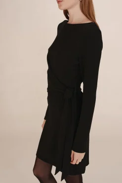 Grace & Mila Vestido corto lúrex Negro Clearance