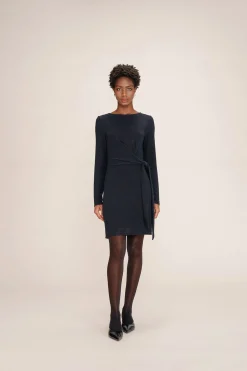 Grace & Mila Vestido corto lúrex Azul marino