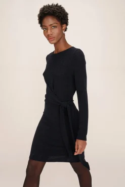 Grace & Mila Vestido corto lúrex Azul marino