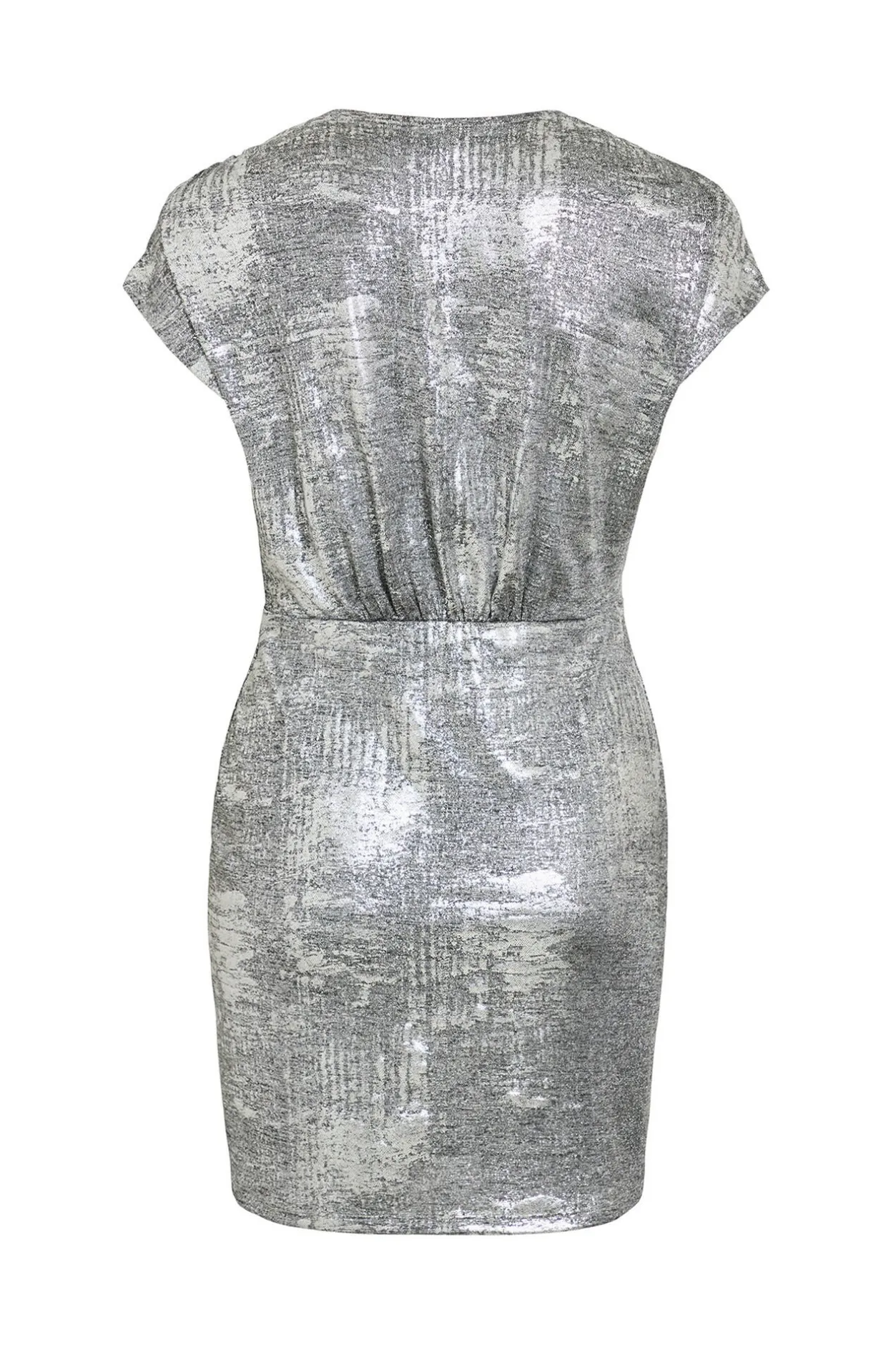 Vila Vestido corto metalizado Gris