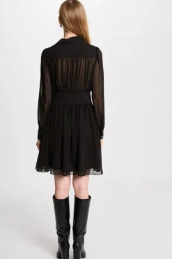 Morgan Vestido corto patinadora Negro Hot