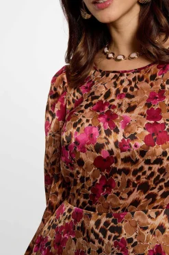 Morgan Vestido corto plisado Multicolor Clearance