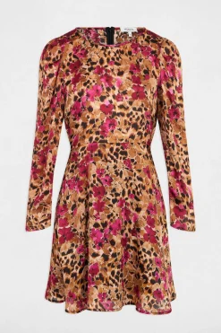 Morgan Vestido corto plisado Multicolor Clearance