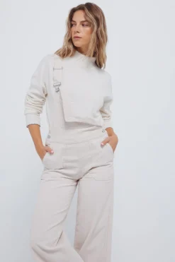 Springfield Vestido corto punto cable knit nude Best