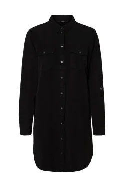 Vero Moda Vestido corto vaquero Negro Hot