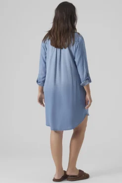 Vero Moda Curve Vestido corto vaquero talla grande Azul Online