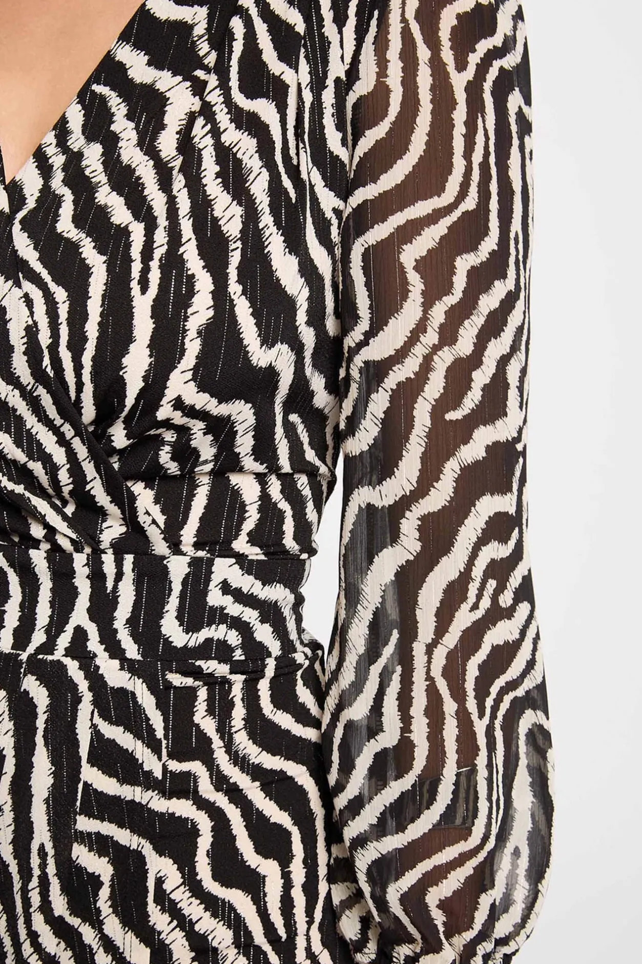 Morgan Vestido cruzado estampado Multicolor Best