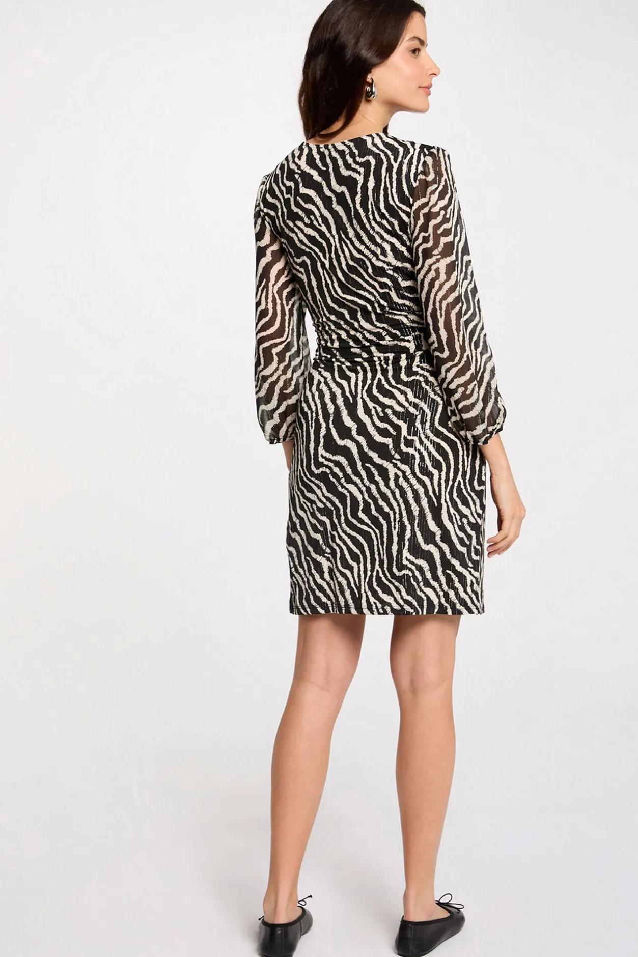 Morgan Vestido cruzado estampado Multicolor Best