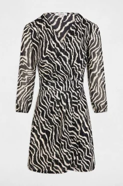 Morgan Vestido cruzado estampado Multicolor Best